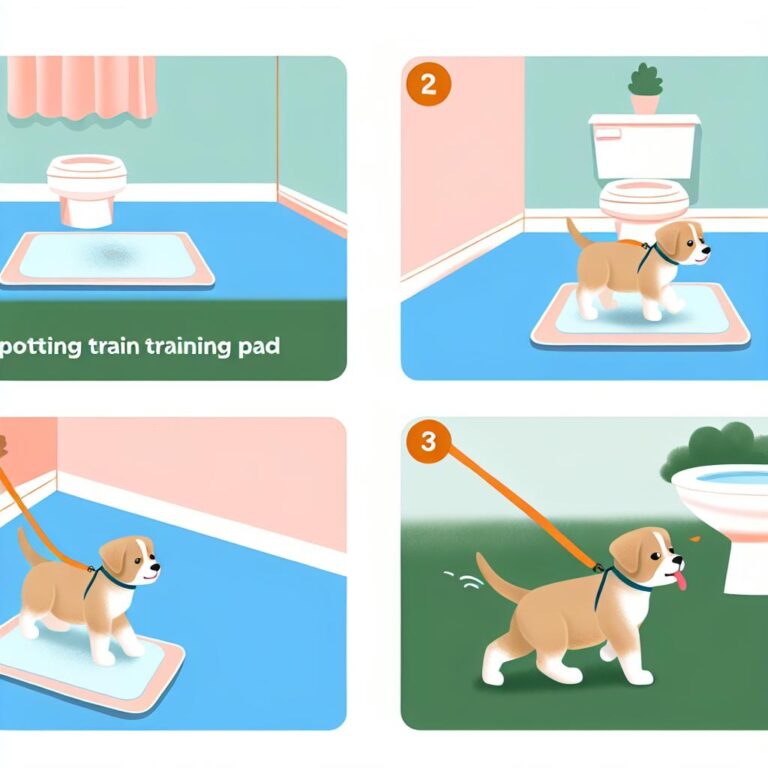 Puppy potty training step-by-step guide.