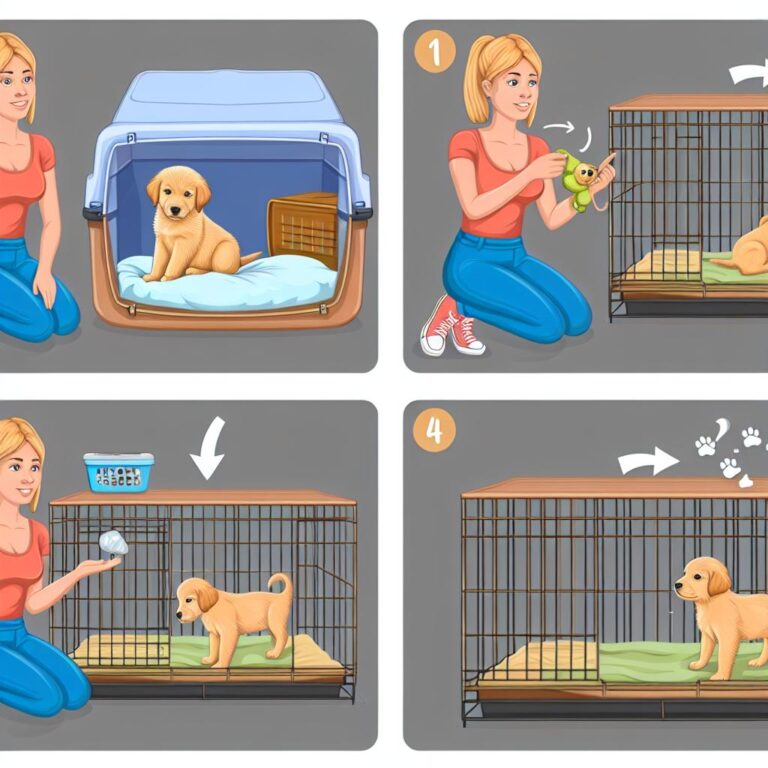 Guide on crate training a Golden Retriever puppy.